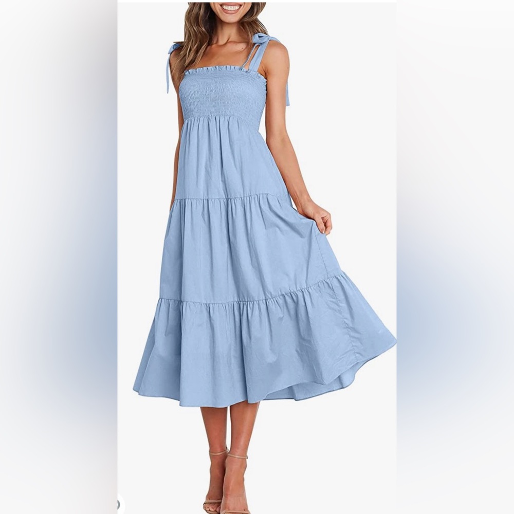 Sleeveless High Waist Pleated Ruffle Hem Flowy Dress